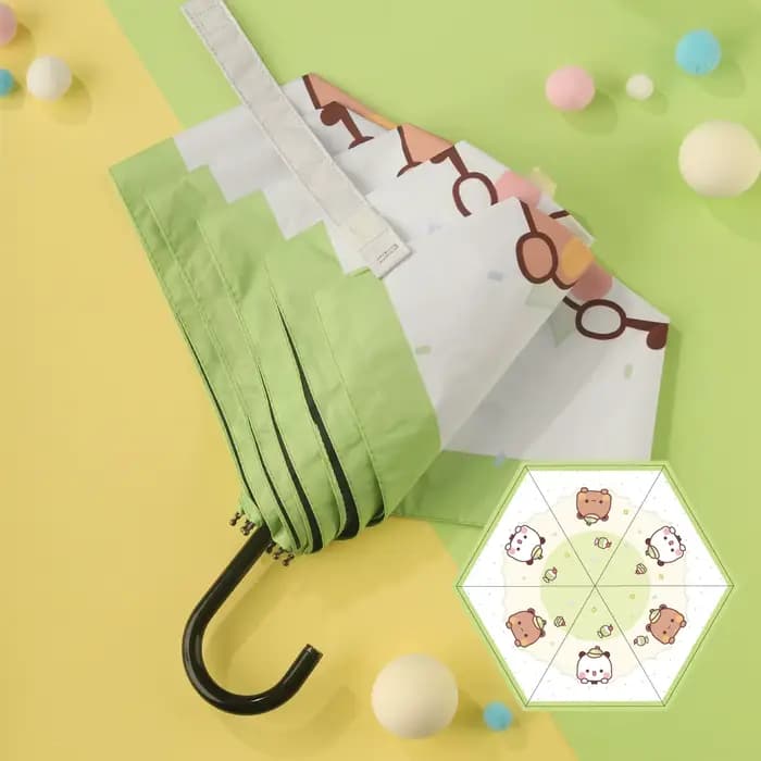 Parapluie officiel original Bubu et Yier, parapluie Bubu et Dudu pour le soleil et la pluie avec pro
