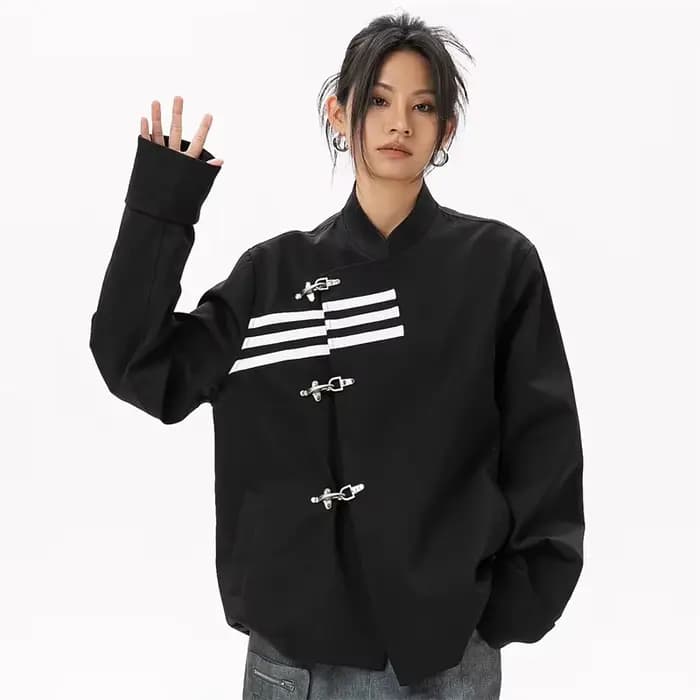 Veste de style chinois surdimensionnée pour femme, blazer femme, vêtements extérieurs, haute qualité