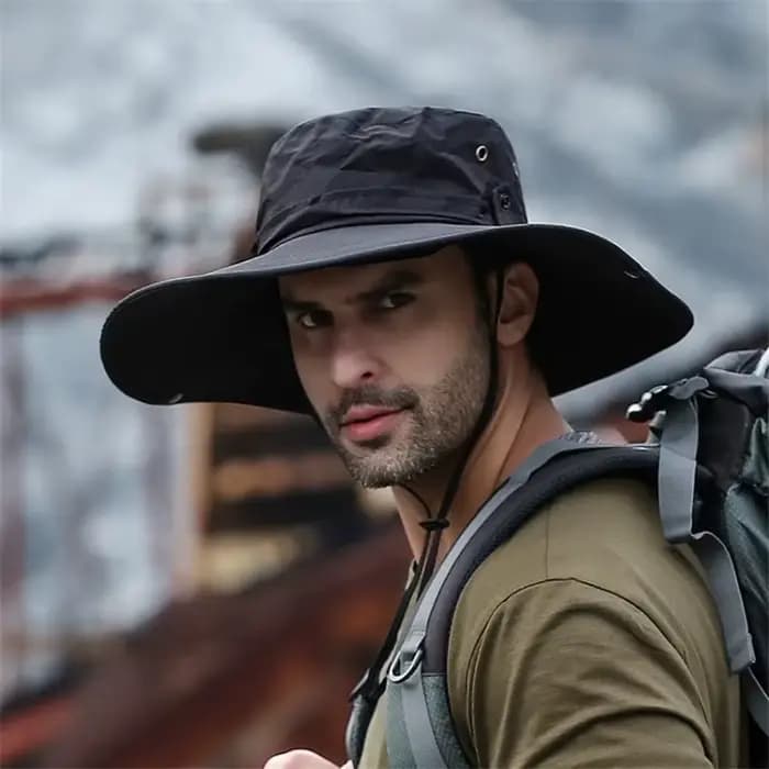 Chapeau seau d'été pour hommes, Cowboy, pêche en plein air, randonnée, plage, maille respirante, Ant