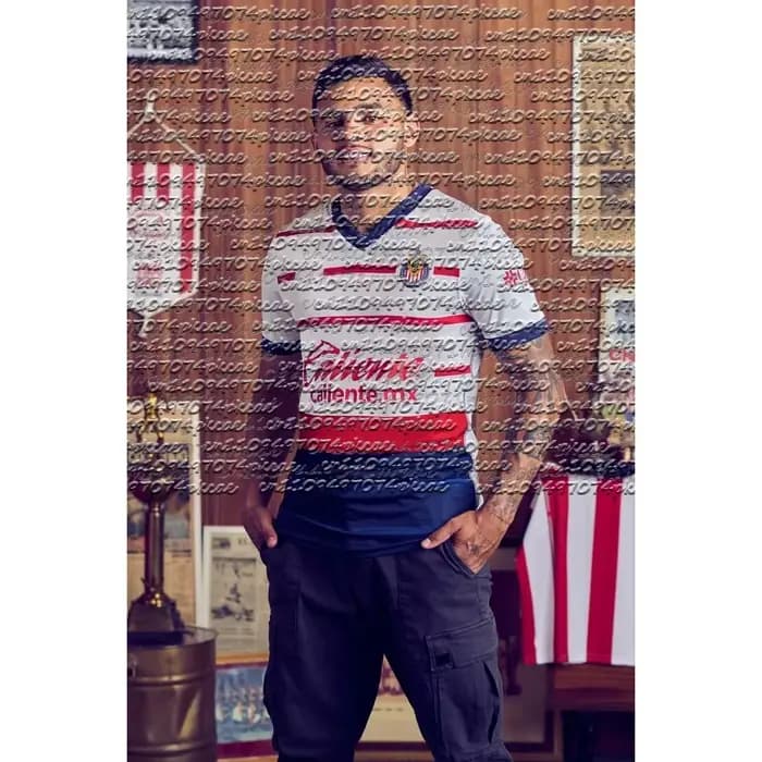 Maillot de football Chivas Guadalajara pour homme, t-shirts décontractés et amples à séchage rapide,