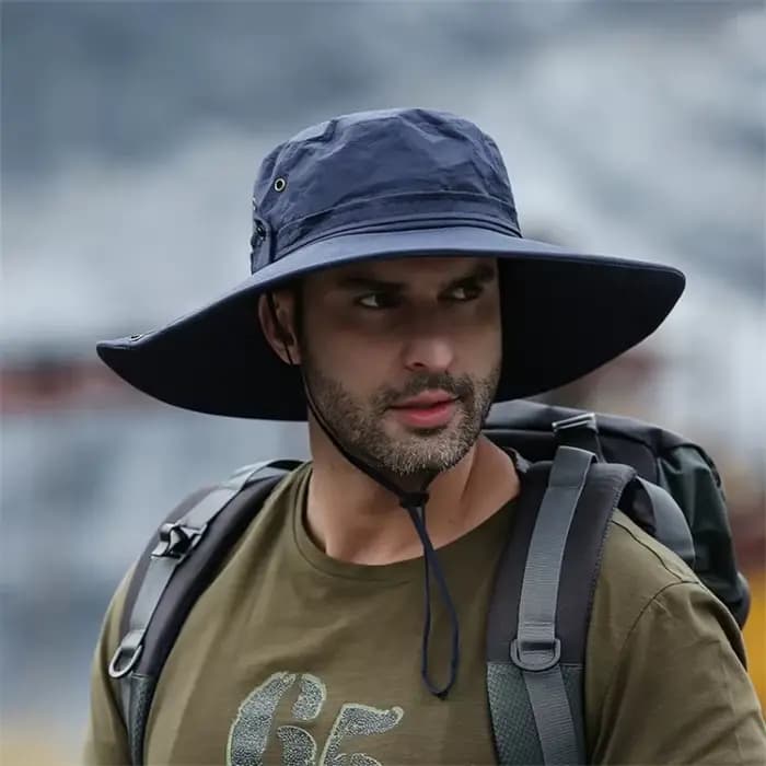 Chapeau seau d'été pour hommes, Cowboy, pêche en plein air, randonnée, plage, maille respirante, Ant