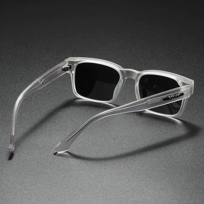 Lunettes de soleil polarisées carrées de qualité pour hommes, noyau métallique UV400 unisexe, pour v