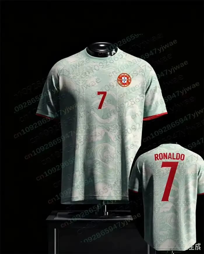 Maillot de football Ronaldo édition fan 2026 – Haut de sport léger et respirant pour l'entraînement 