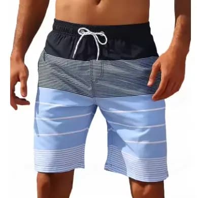 Short de bain à séchage rapide, respirant, avec cordon de serrage et poches, pour le surf, la plage,