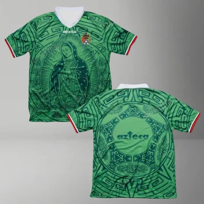Maillot de football Mexique Guadalupe pour hommes, t-shirt pour femmes, haut pour garçons, t-shirt p