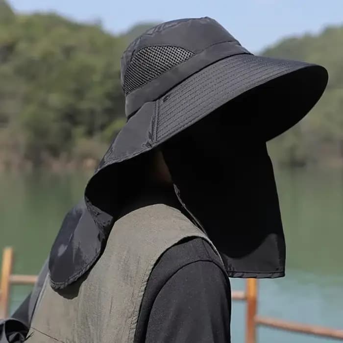 Chapeaux de soleil d'été pour hommes et femmes, protection UV, casquette de pêche, chasse en plein a