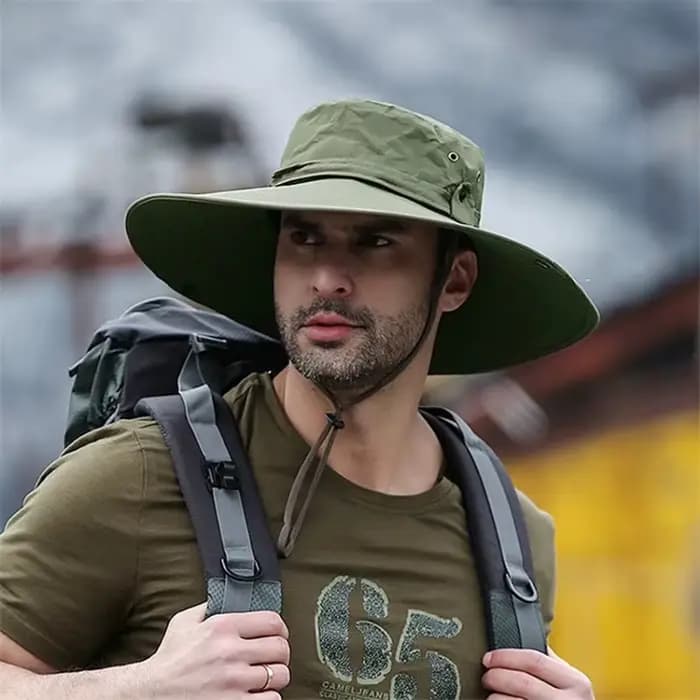 Chapeau seau d'été pour hommes, Cowboy, pêche en plein air, randonnée, plage, maille respirante, Ant