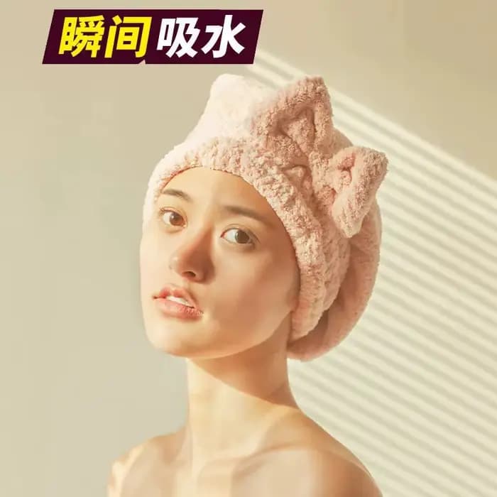 Serviette de bain à séchage rapide, bonnet de spa à nœud, accessoires de salle de bain, bonnets épai
