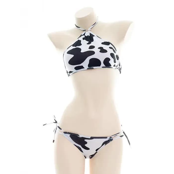 Série vache maillot de bain body Bikini femme de chambre uniforme Costume été plage Kawaii maillot d