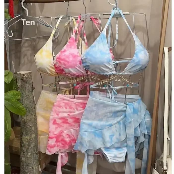 Maillot de bain bikini sexy pour femme, style vacances à la plage, mini robe à trois points, amincis
