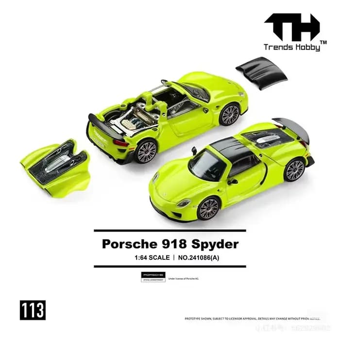 Trends Hobby TH1:64 Porsche 911 GT3 R-2025LeMans 24H LMGT3 Championship Team Racing Alloy Car Model