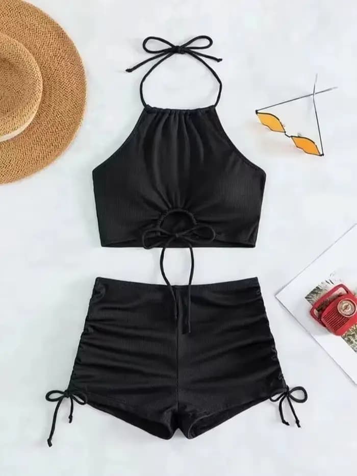 MEDUDAO-Maillot de bain sexy dos nu pour femme, bikini conservateur, style européen et américain, no