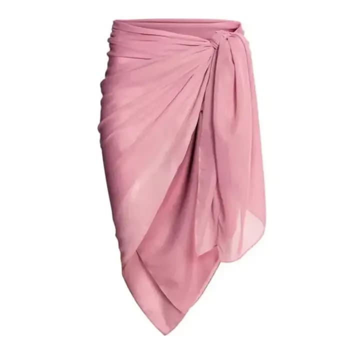 Maillot de bain une pièce en mousseline de soie rose, Bikini vert à bretelles, à volants, séchage ra