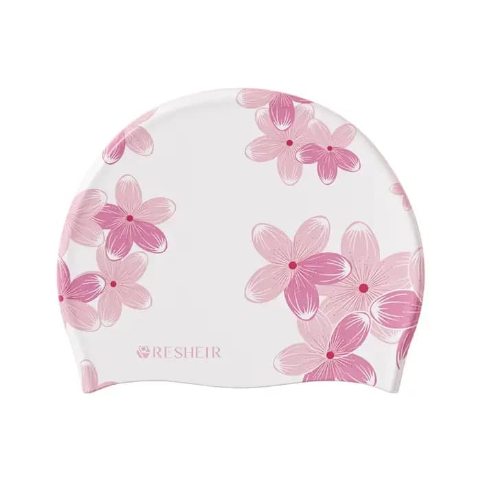 Bonnet de bain en Silicone pour femmes, imperméable, antidérapant, imprimé, confortable, haute élast