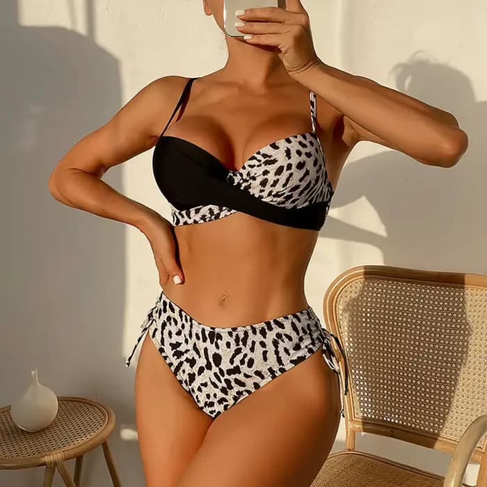 Nouveau Vintage Bikini ensembles maillot de bain femmes deux pièces costumes maillots de bain couleu