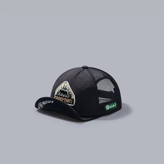 Casquette de baseball à visière courte de grande taille, maille respirante pour papa, 5 panneaux, ch