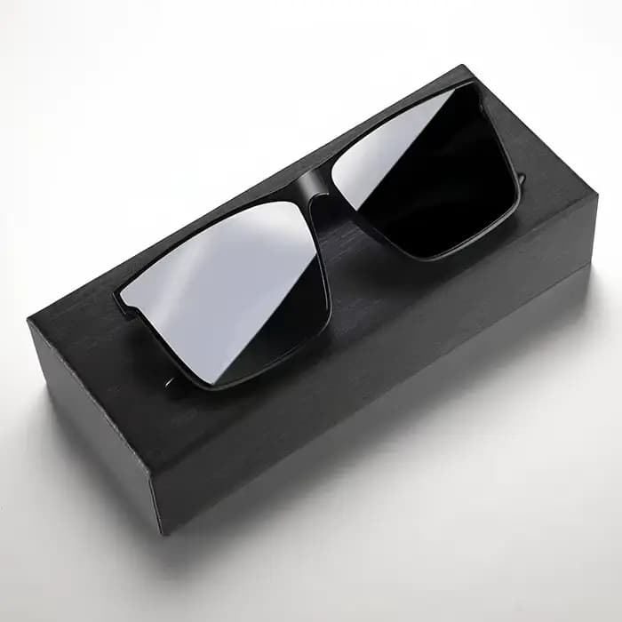 Lunettes carrées noires simples pour hommes et femmes, 1 pièce, pour hommes et femmes, voyage en ple