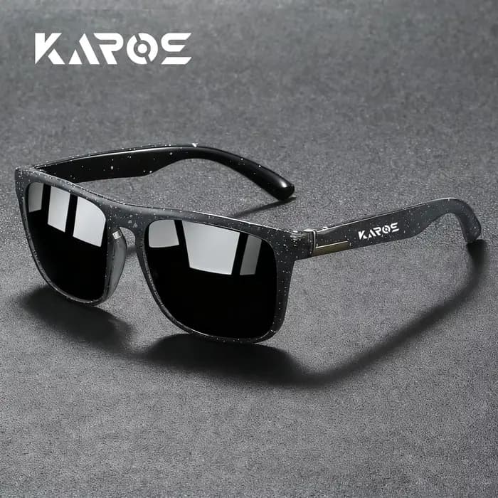 KAROS Lunettes de soleil polarisées de style rétro avec filtre UV400, construction durable pour homm