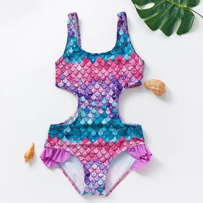 Maillot de bain une pièce pour filles de 2 à 14 ans, vêtements de plage pour enfants