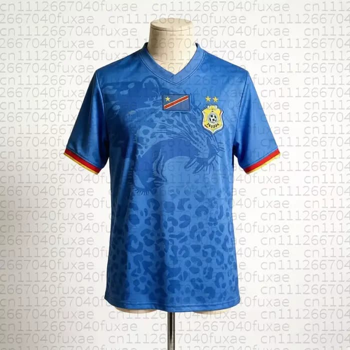 Maillot de l'équipe nationale du Congo (extérieur), respirant, séchage rapide, version thaïlandaise,