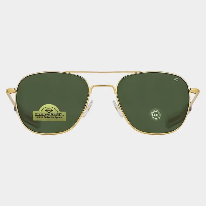1 pièces/3 pièces pilote mode lunettes hommes Top qualité marque concepteur verre trempé lentille AO