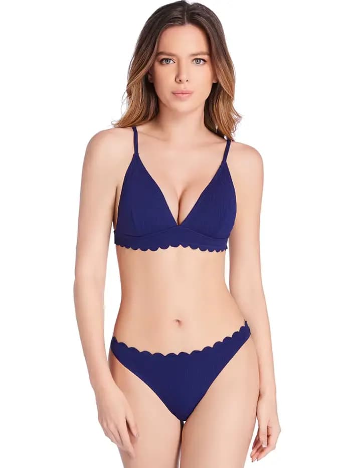 Ensemble de bikini push-up solide pour femmes, maillot de bain brésilien, maillots de bain, vêtement