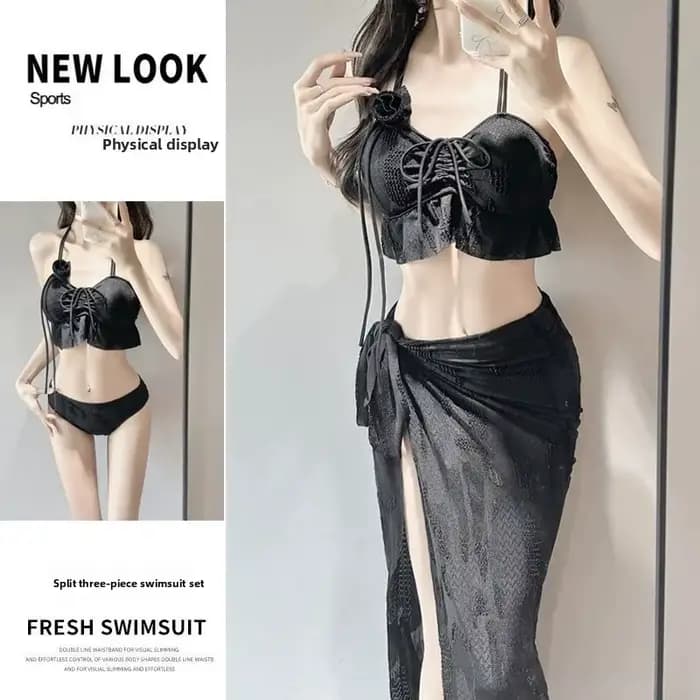 Maillot de bain bikini thermique haut de gamme pour femme, idéal pour les vacances à la plage et les