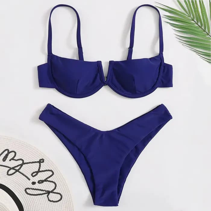 Maillots de bain pour femmes, mode estivale pour femmes, maillot de bain deux pièces push-up en acie