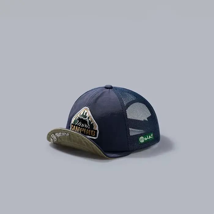 Casquette de baseball à visière courte de grande taille, maille respirante pour papa, 5 panneaux, ch