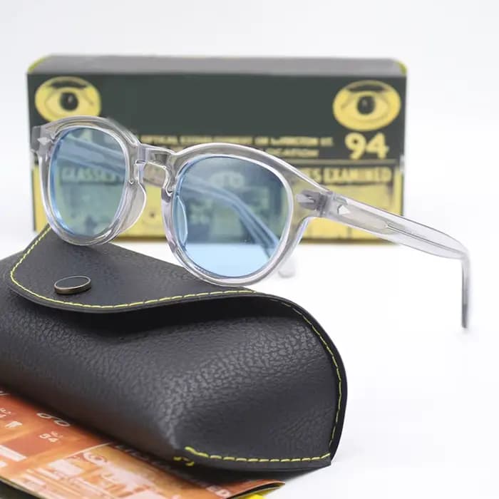 Lunettes de soleil polarisées pour hommes et femmes, style Johnny Depp Lemtosh, monture vintage en a