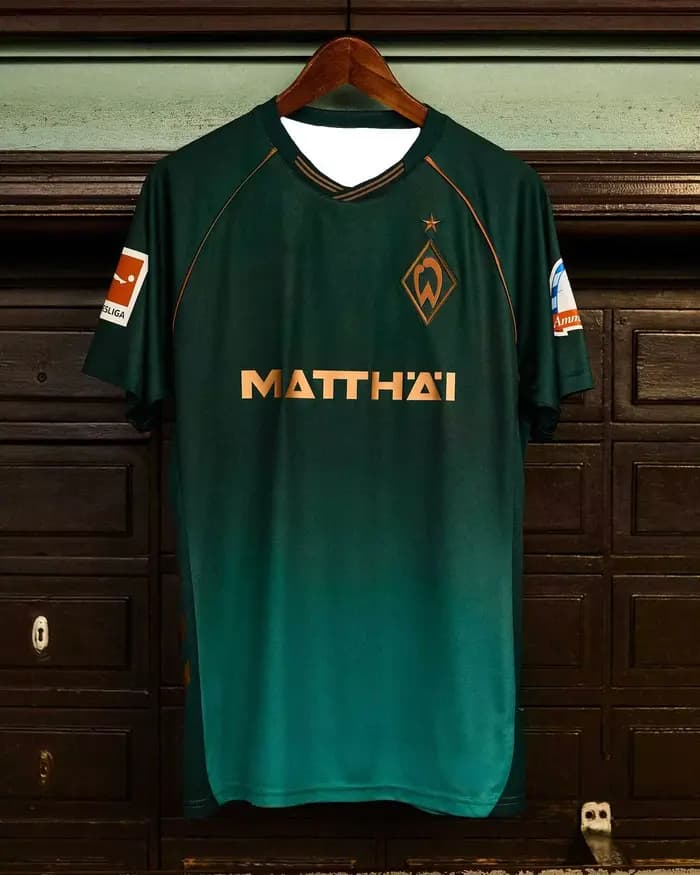 Nouveau Maillot Tendance Werder Brême Saison 25-26 Édition Commémorative 60ème Anniversaire pour Hom
