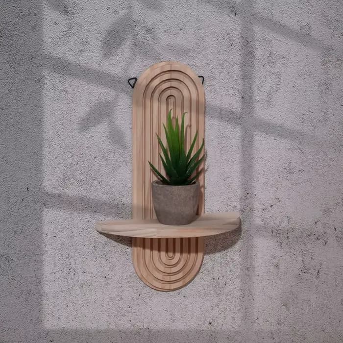 Étagères murales en bois de haute qualité, décoration de maison moderne, décoration murale bohème Vi