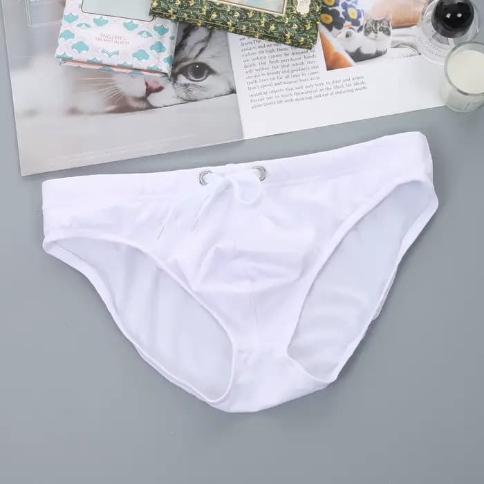 Slip Sexy pour hommes, maillot de bain, vêtements de plage, taille basse, sous-vêtements, maillot de