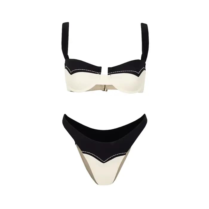 2025 une pièce maillot de bain Sexy col en v femmes maillots de bain modèle rembourré Push Up body f