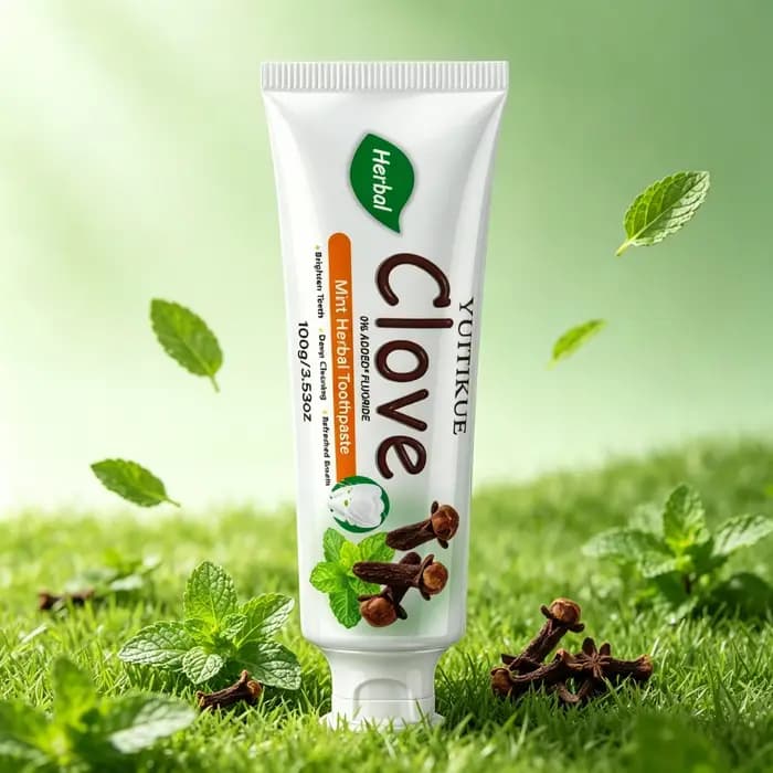 Dentifrice Herbal au Clou de Girofle YUITIKUE 100g, Formule Menthe, Nettoyage en Profondeur, Polissa