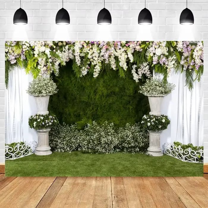 Arrière-Plan Personnalisé pour Photographie de Mariage, Accessoire de Studio Photo, Motif Floral, Pa