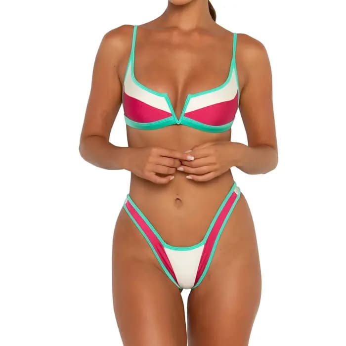 Balsycheng nouveau maillot de bain fendu bikini maillot de bain sexy Bikini bikini fille en Europe e