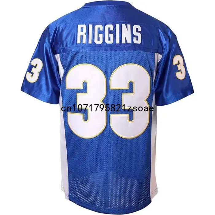 Maillot de football américain Tim Riggins 33 Friday Night Lights pour hommes, cousu, bleu, taille US