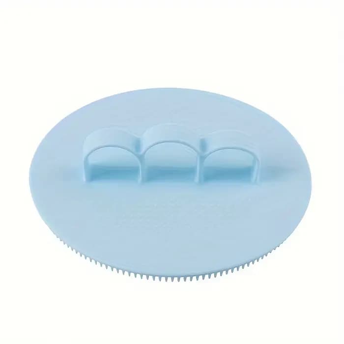 1 brosse de massage pour le bain, équipée de poils doux et d'une tête de brosse exfoliante à trois d