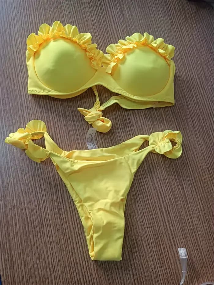 Maillot de bain sexy imprimé animal léopard, bikini push-up pour femme, ensemble de bikinis 2026, ma