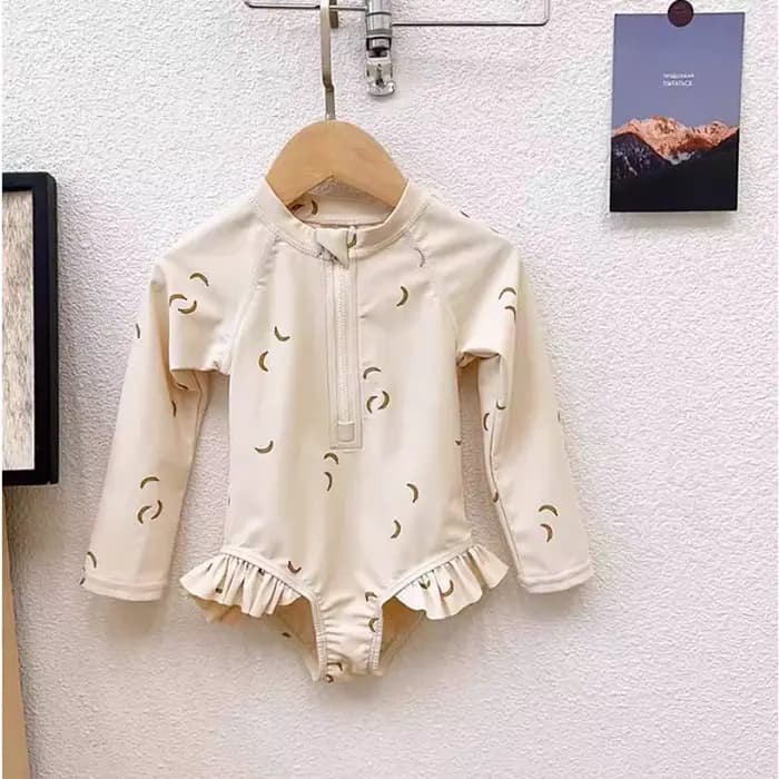 Maillot de bain pour enfants, combinaison pour filles, maillot de bain à manches longues, protection