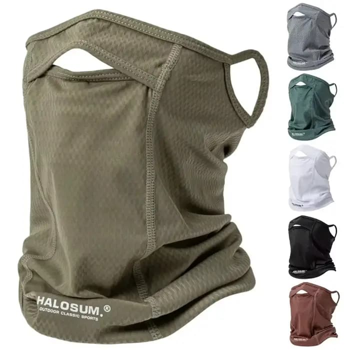 Hommes femmes été glace soie Protection solaire cache-cou vélo masque complet masque respirant solei