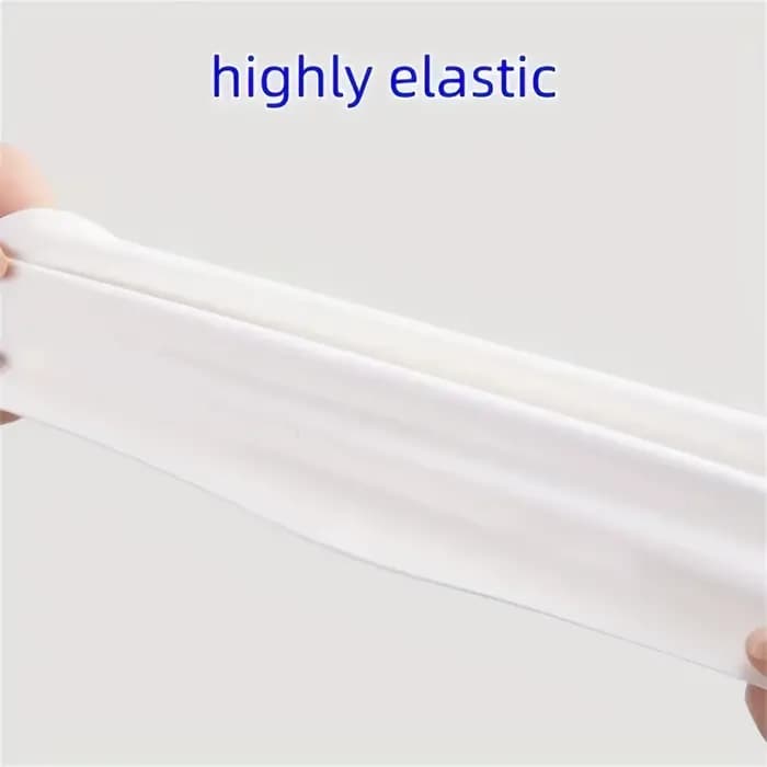 1 bonnet de bain en silicone hautement élastique, imperméable et antidérapant pour femmes, protège les cheveux, couleur blanche