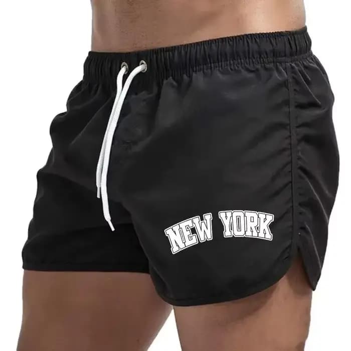 Shorts de bain pour hommes, pour la plage, la salle de sport et les activités de surf, séchage rapide, ventilés, décontractés, avec cordon de serrage à la taille