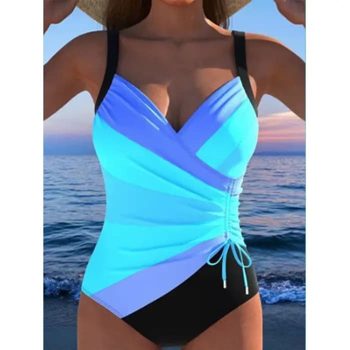 Maillot de bain une pièce imprimé plage coupe ajustée pour les vacances