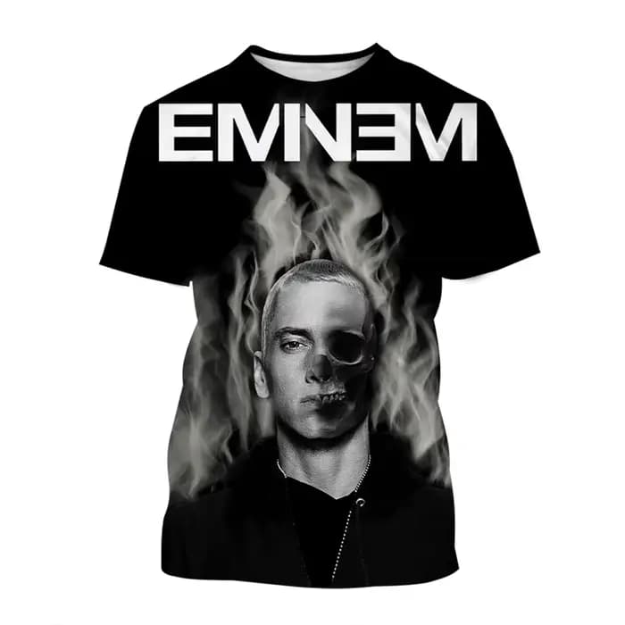 Eminem rappeur impression 3D T-Shirts hommes femmes mode Streetwear surdimensionné Hip Hop à manches courtes t-shirt hommes T-Shirts hauts homme vêtements