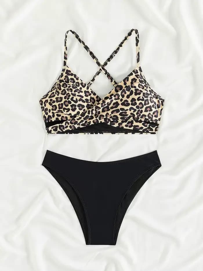 Maillot de bain sexy imprimé léopard Cikini