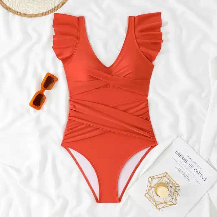 Maillot de bain sexy à volants 2026