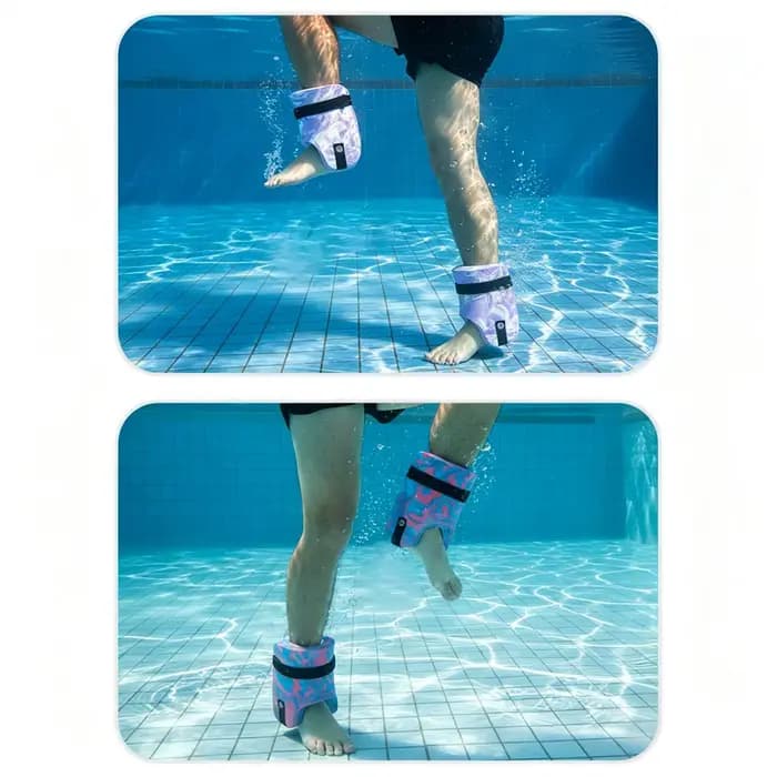 2 poids de cheville réglables pour aquagym, équipement de piscine, exercices aquatiques, entraînement à domicile, spa