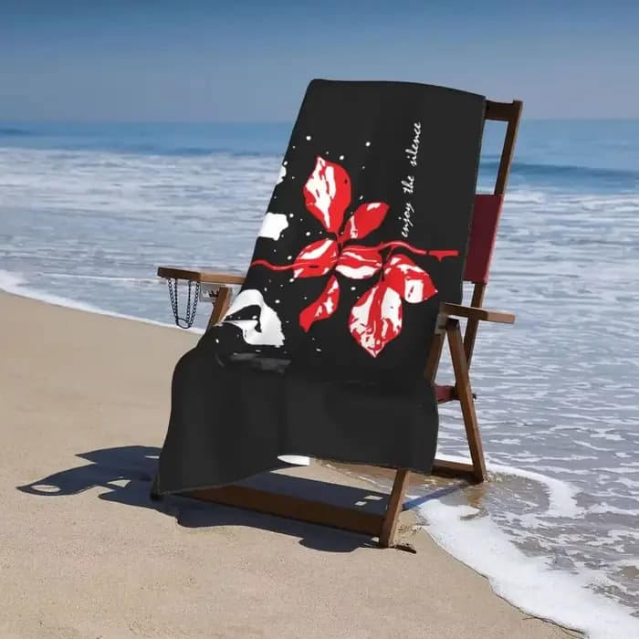 Depeche-Serviette de plage en microcarence super douce